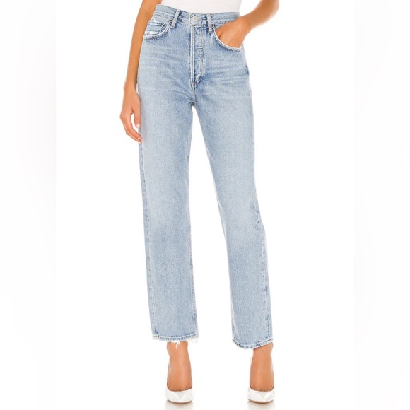Agolde Denim - Agolde 90's Mid Rise Loose Fit Jeans in Snapshot